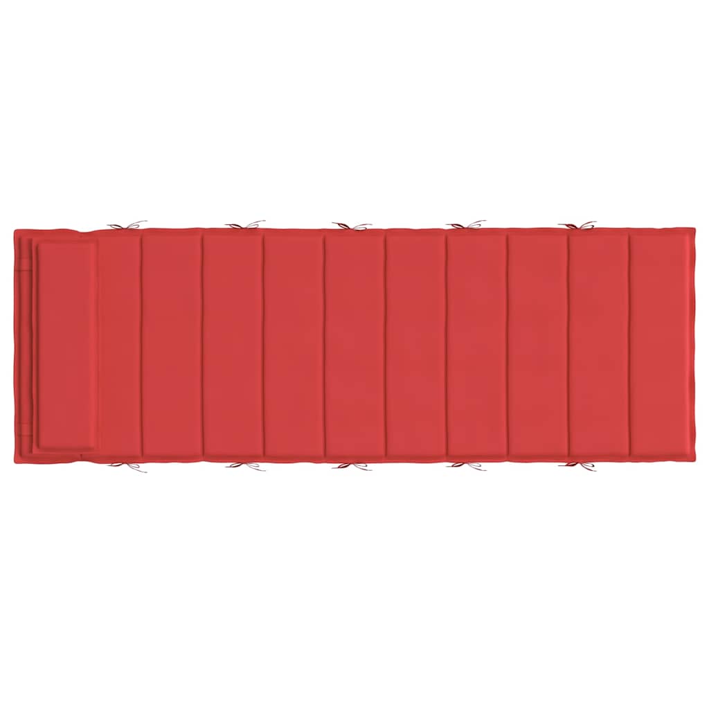 Sonnenliegen-Auflage Rot 180x60x4 cm Oxford-Gewebe