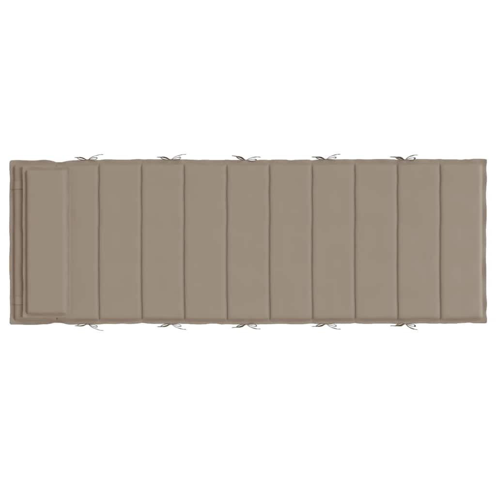 Sonnenliegen-Auflage Taupe 180x60x4 cm Oxford-Gewebe