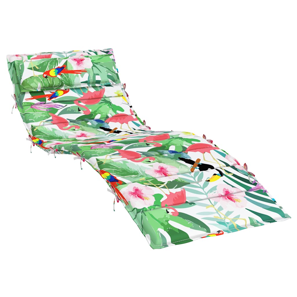 Sonnenliegen-Auflage Mehrfarbig 180x60x4 cm Oxford-Gewebe