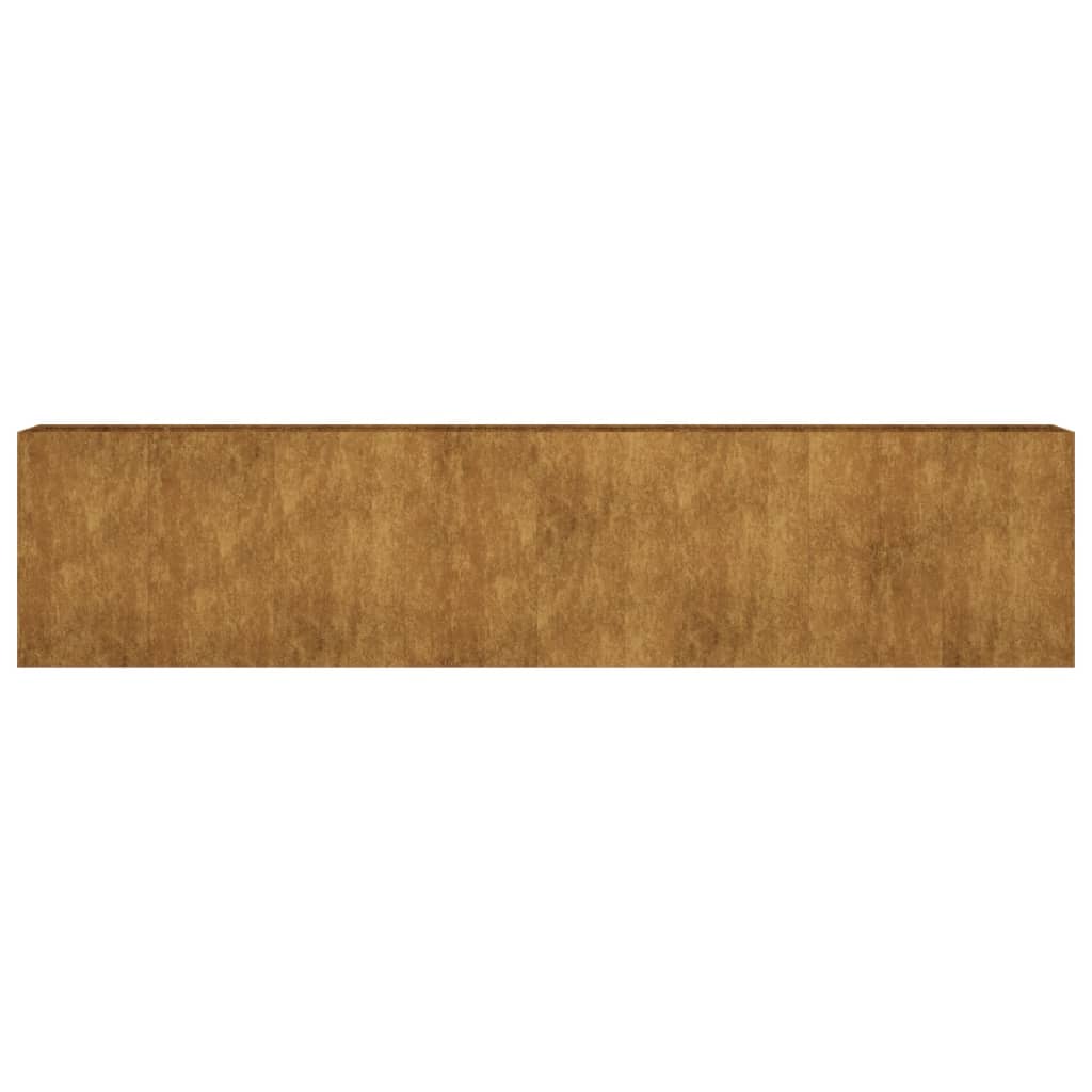Lit surélevé 360x40x80 cm Acier Corten