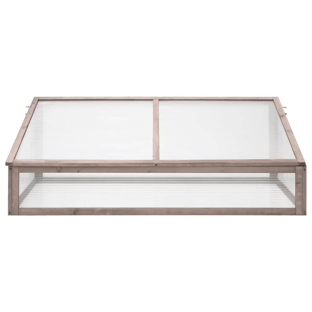 Gewächshaus Grau 110x58,5x39 cm Tannenholz