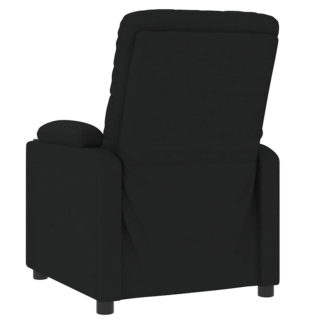 Massage-Relaxsessel, schwarzer Stoff