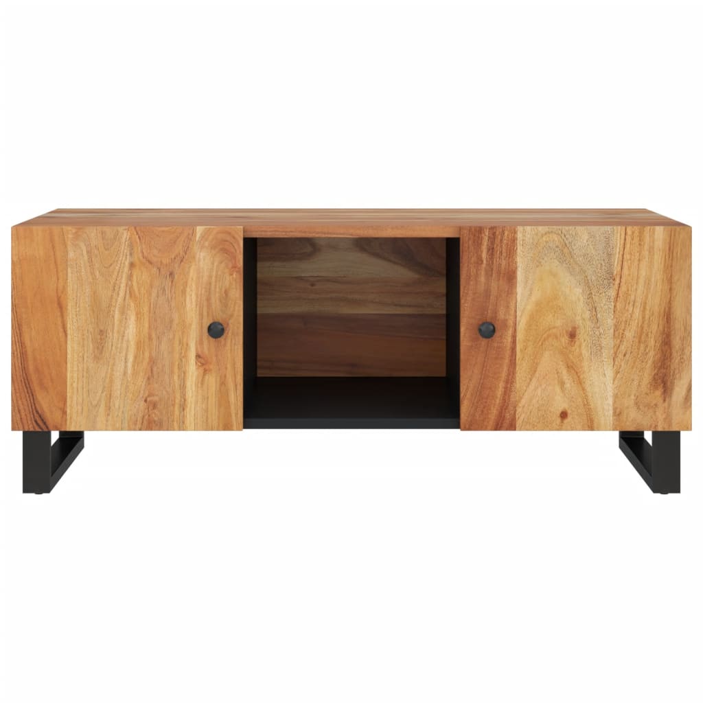Table basse 100x54x40 cm en bois d'acacia massif et matériaux dérivés du bois