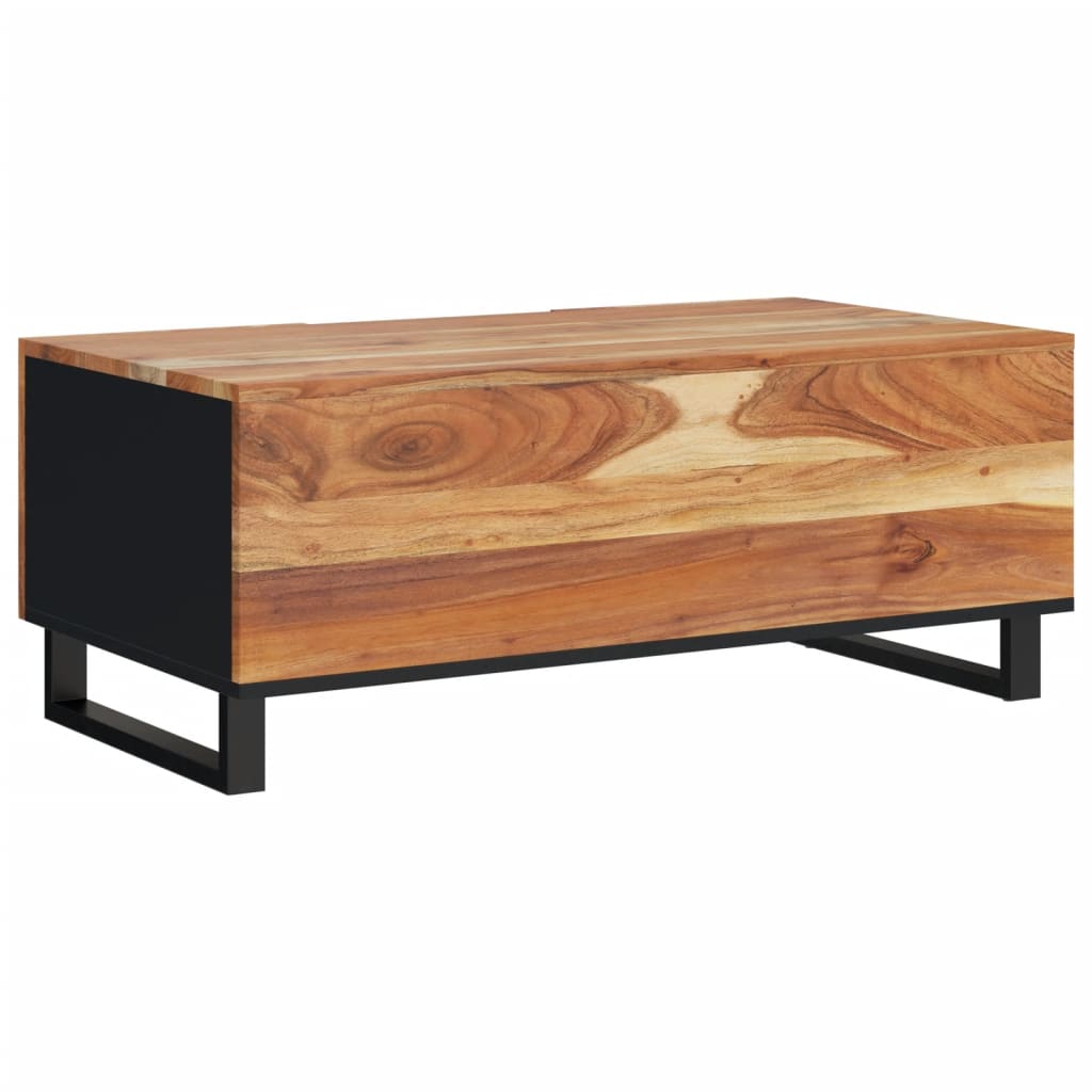 Table basse 100x54x40 cm en bois d'acacia massif et matériaux dérivés du bois