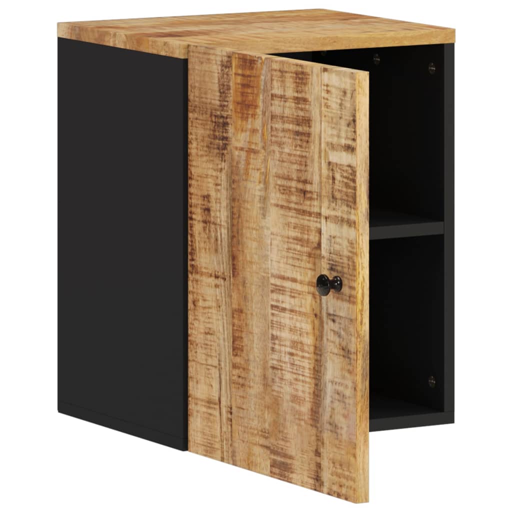 Bathroom wall cabinet 38x33x48 cm solid mango wood