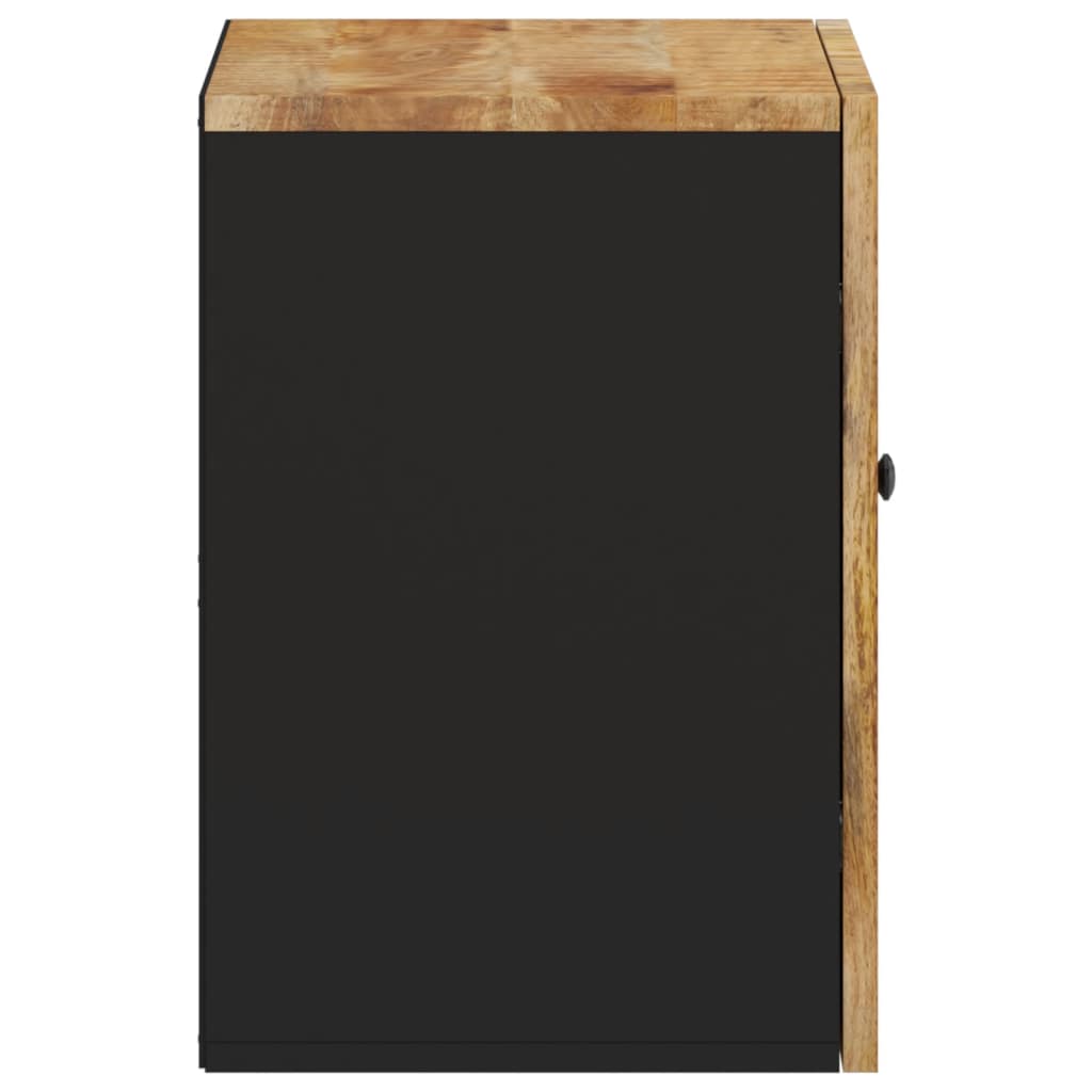 Bathroom wall cabinet 38x33x48 cm solid mango wood