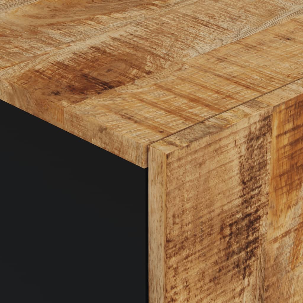 Bathroom wall cabinet 38x33x48 cm solid mango wood