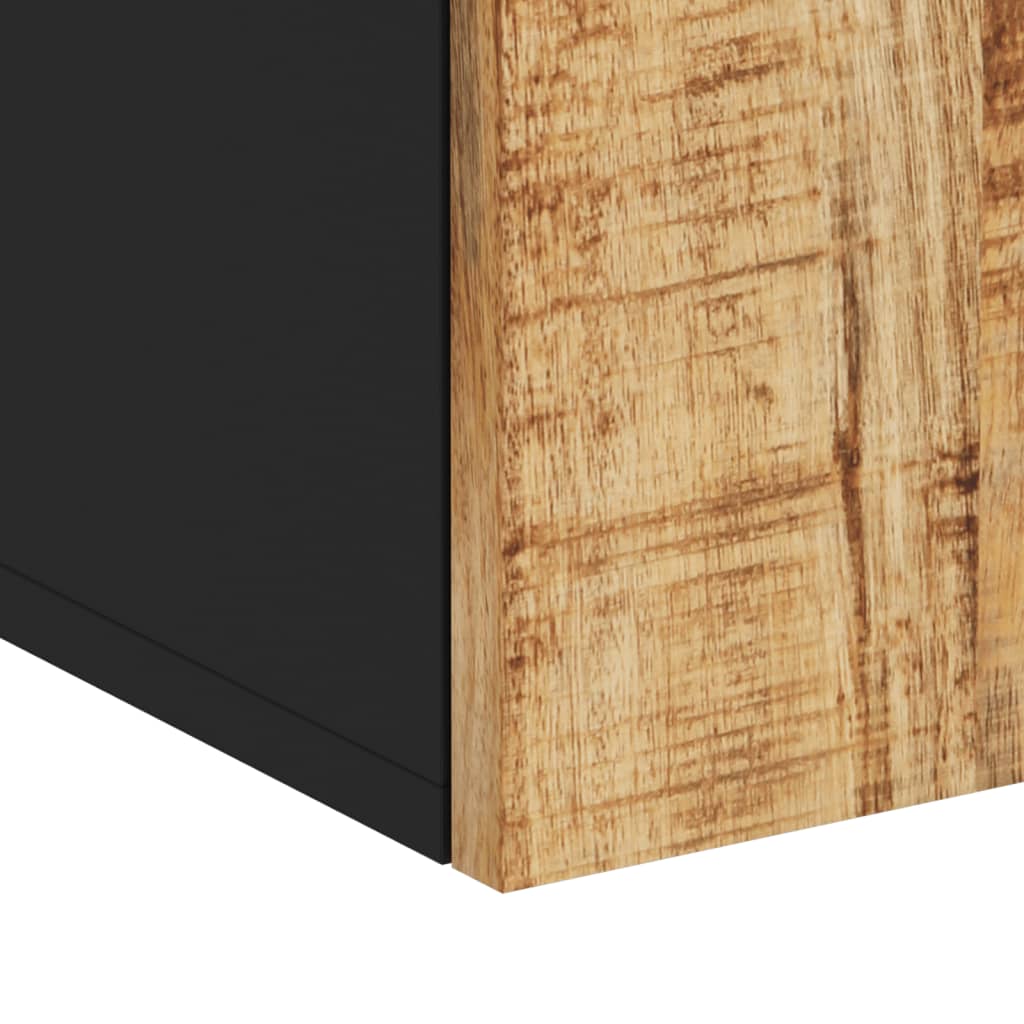 Bathroom wall cabinet 38x33x48 cm solid mango wood
