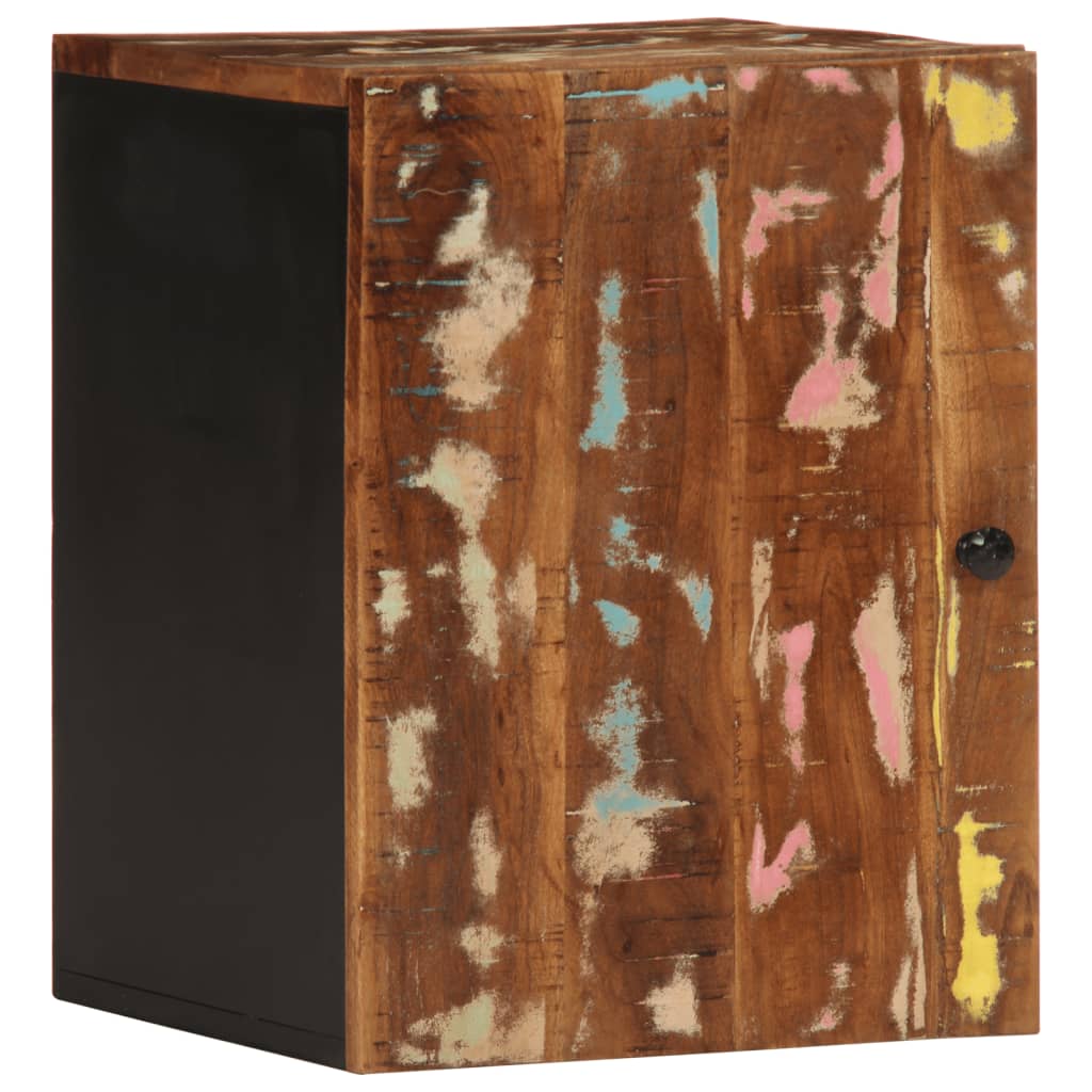 Bathroom wall cabinet 38x33x48 cm solid reclaimed wood