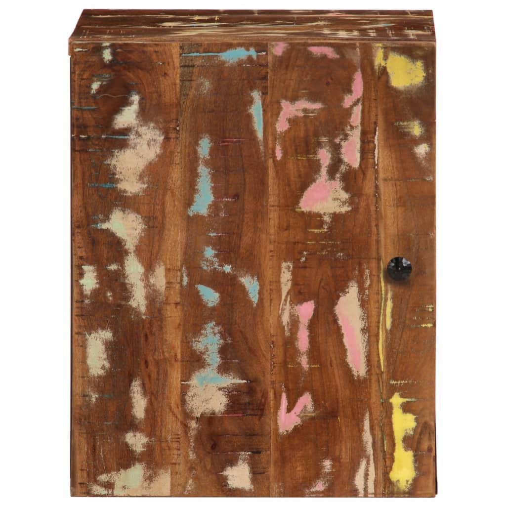 Bathroom wall cabinet 38x33x48 cm solid reclaimed wood