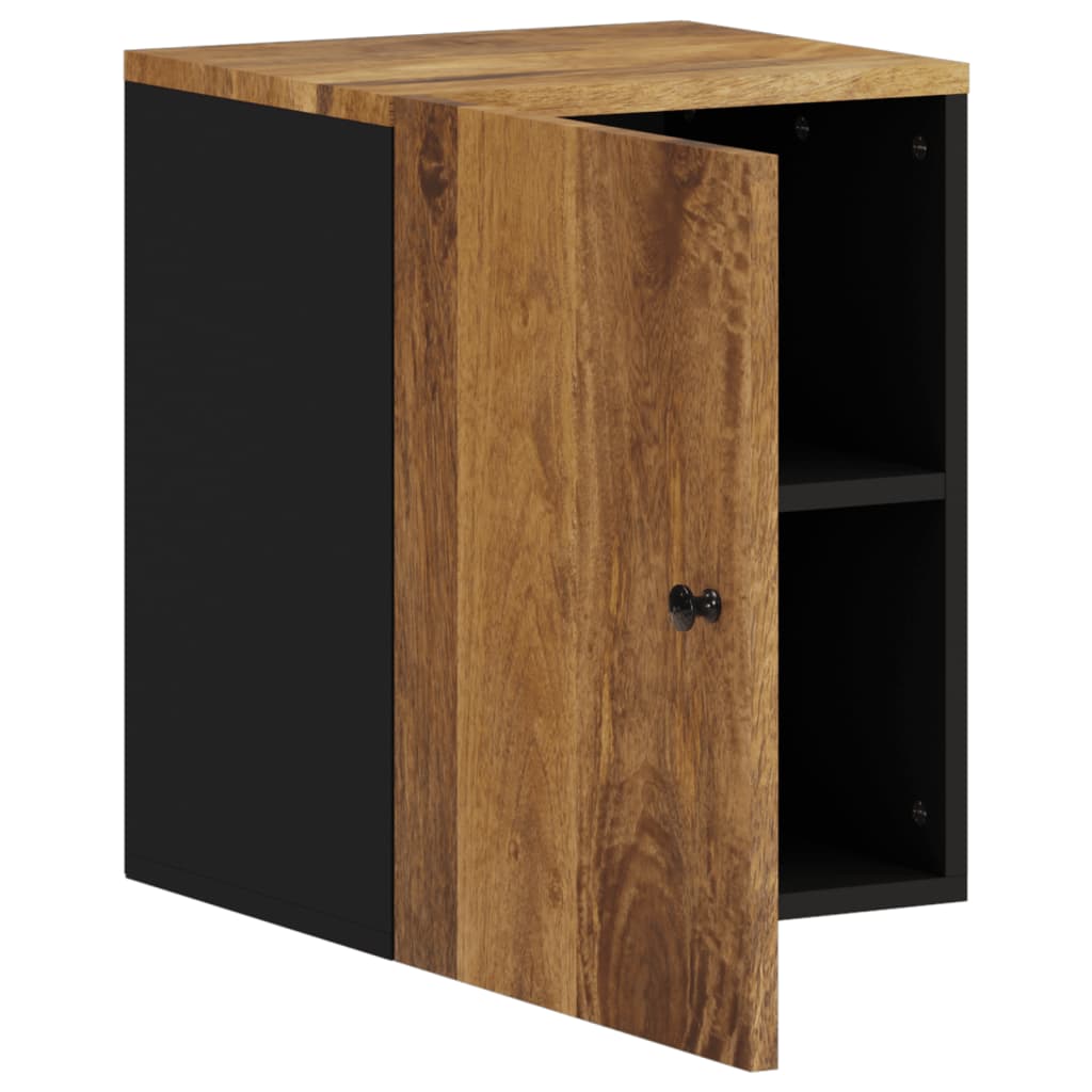 Bathroom wall cabinet 38x33x48 cm solid mango wood