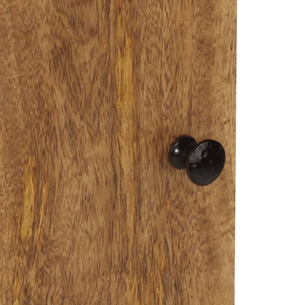 Bathroom wall cabinet 38x33x48 cm solid mango wood