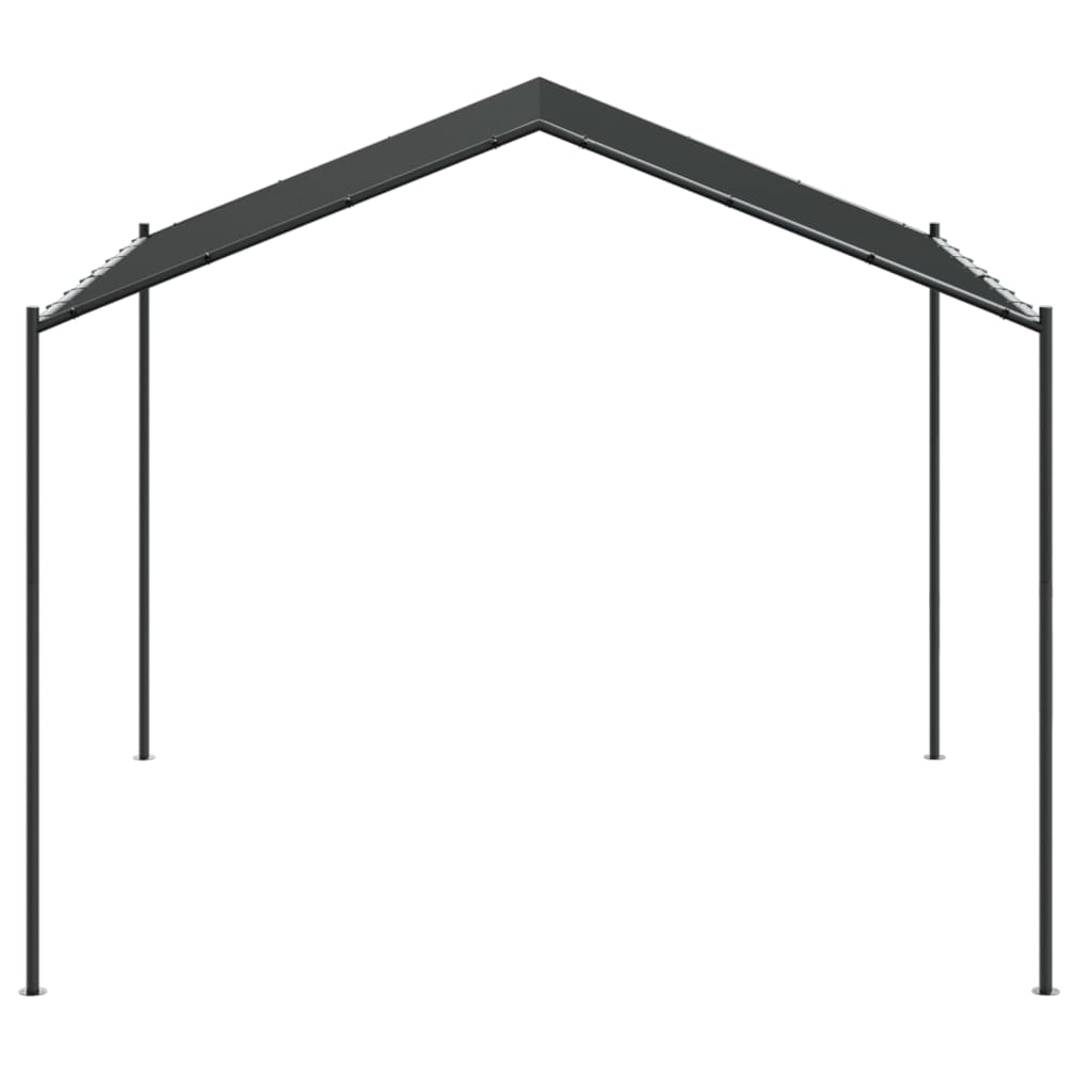 Garden gazebo anthracite 3x3 m steel and fabric