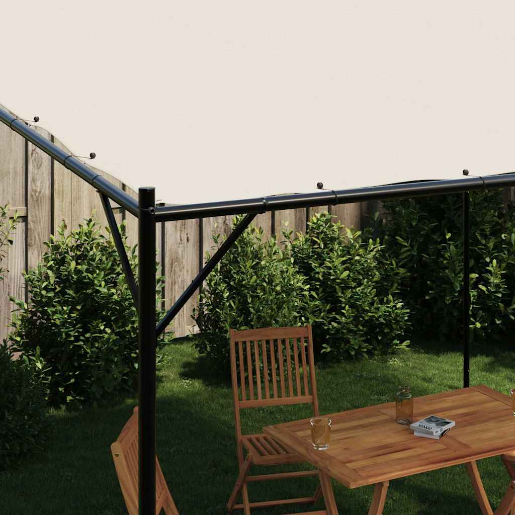 Pavillon Weiß 4x4 m 180 g/m² Stoff und Stahl