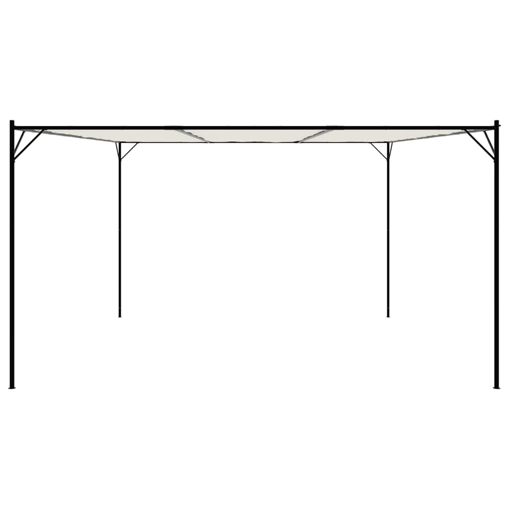Pavillon Weiß 4x4 m 180 g/m² Stoff und Stahl
