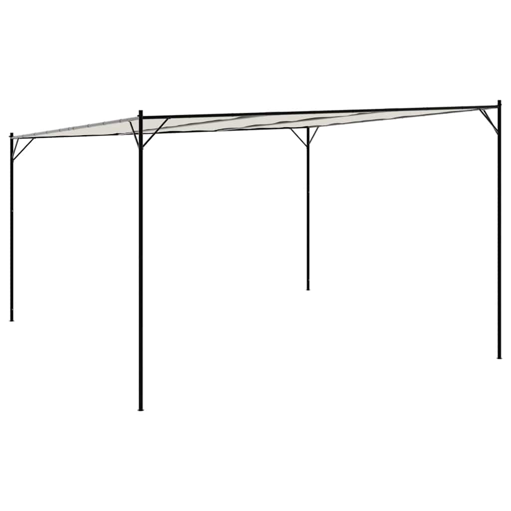 Pavillon Weiß 4x4 m 180 g/m² Stoff und Stahl