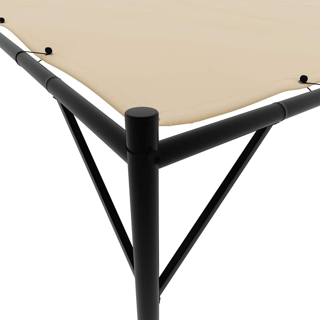 Pavillon Beige 4x4 m 180 g/m² Stoff und Stahl