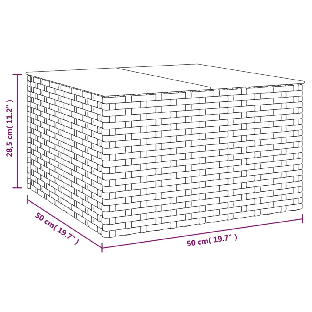 2-tlg. Garten-Lounge-Set mit Kissen Schwarz Poly Rattan