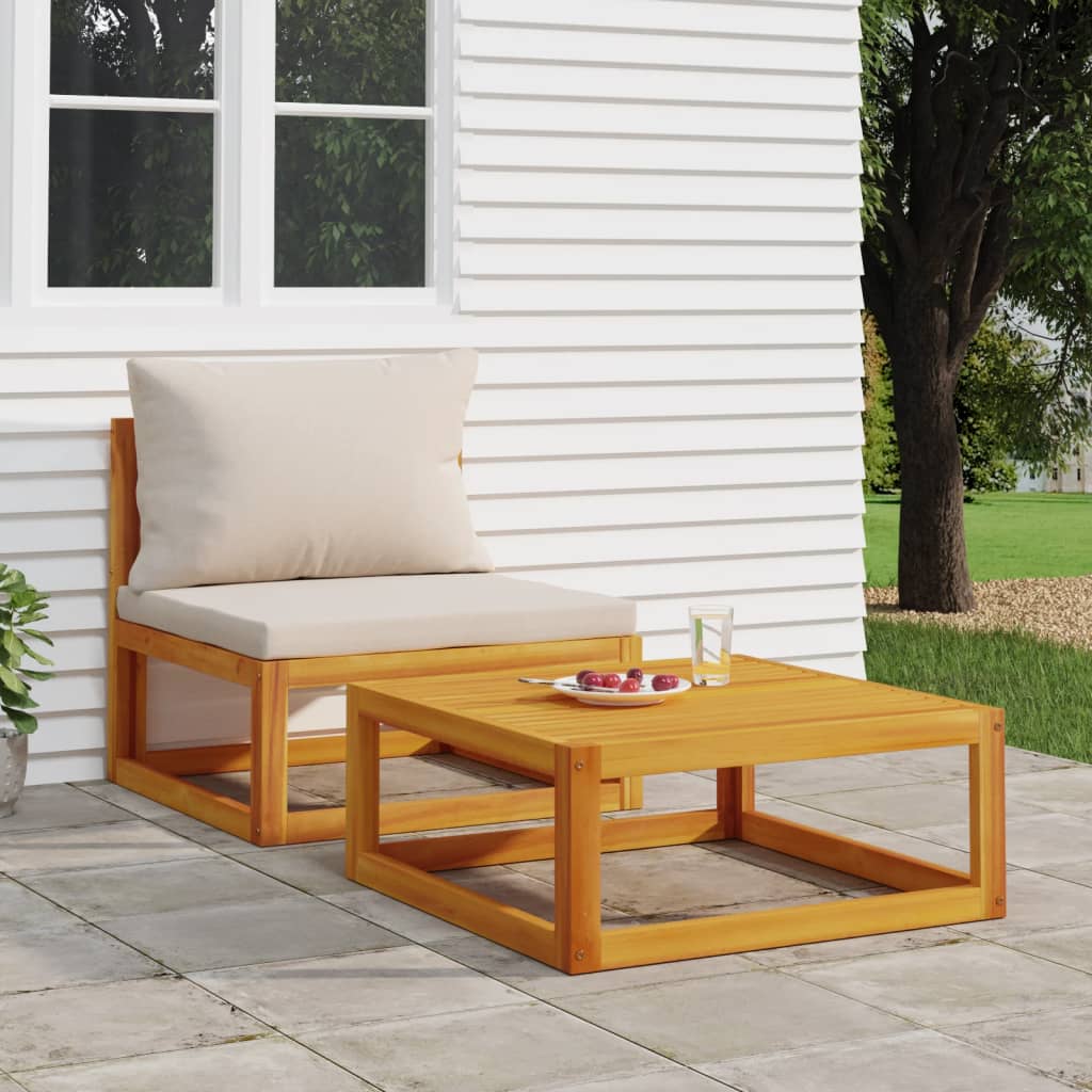 Coffee table 68x68x29 cm solid acacia wood