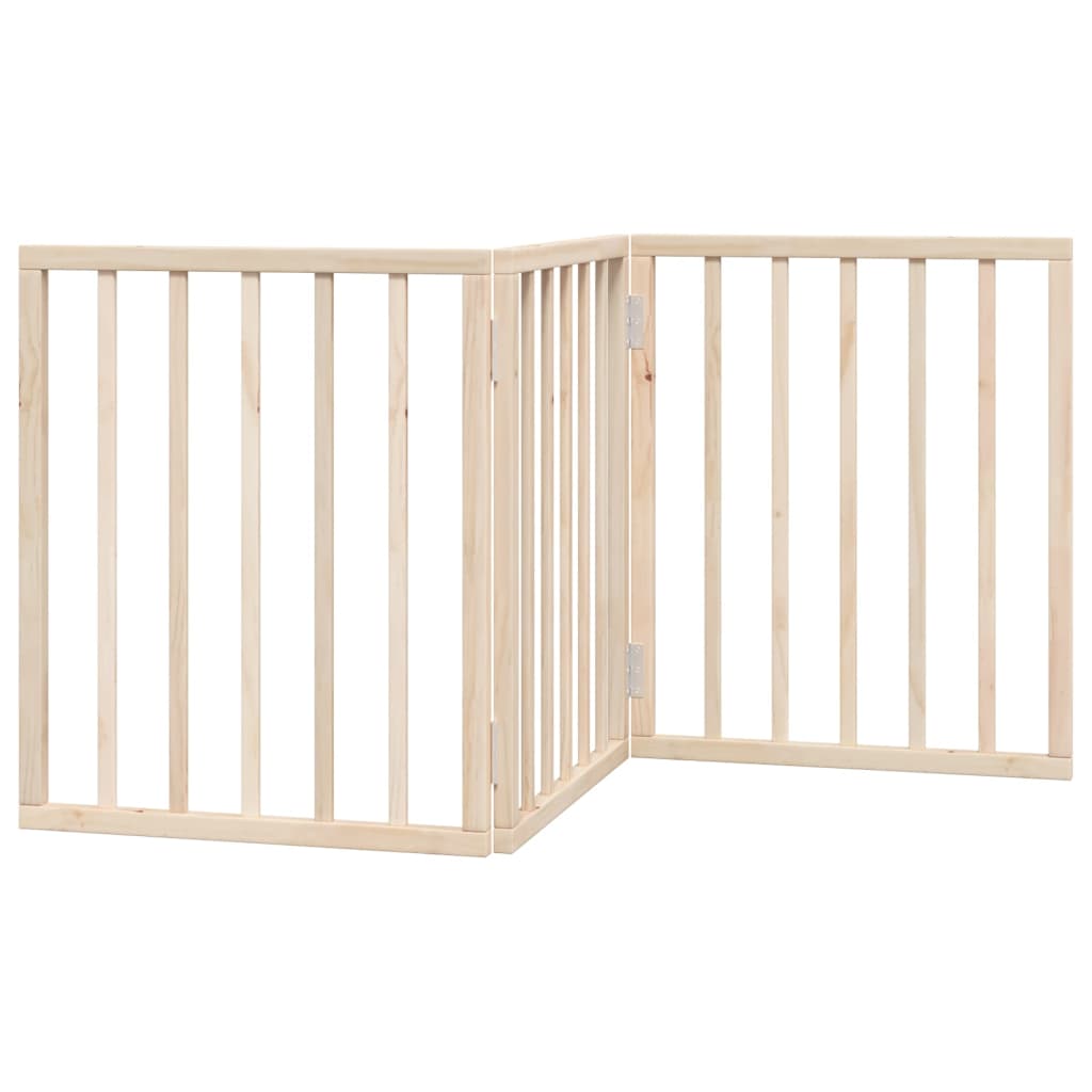 Hundegitter Faltbar 3 Paneele 150 cm Pappelholz