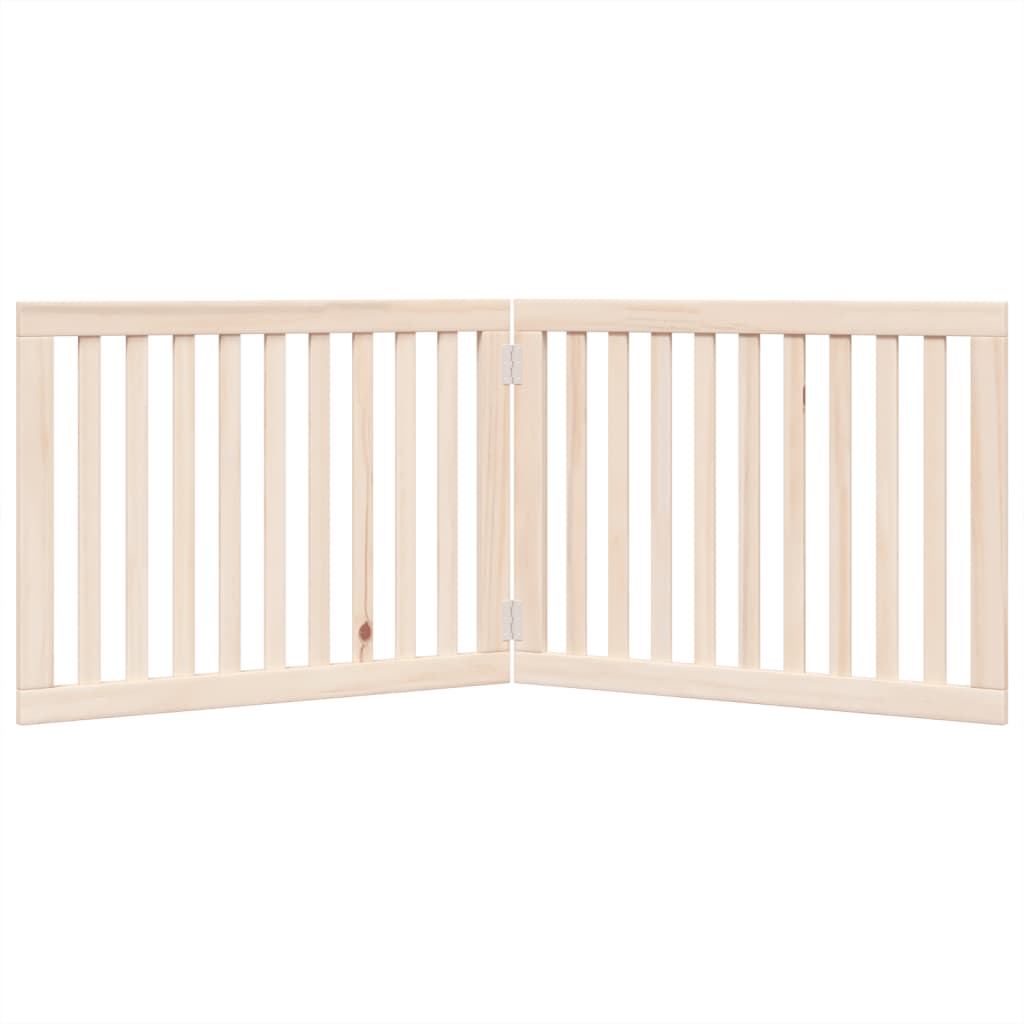 Hundegitter Faltbar 2 Paneele 160 cm Pappelholz