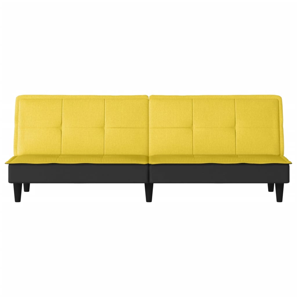 Schlafsofa Hellgelb Stoff