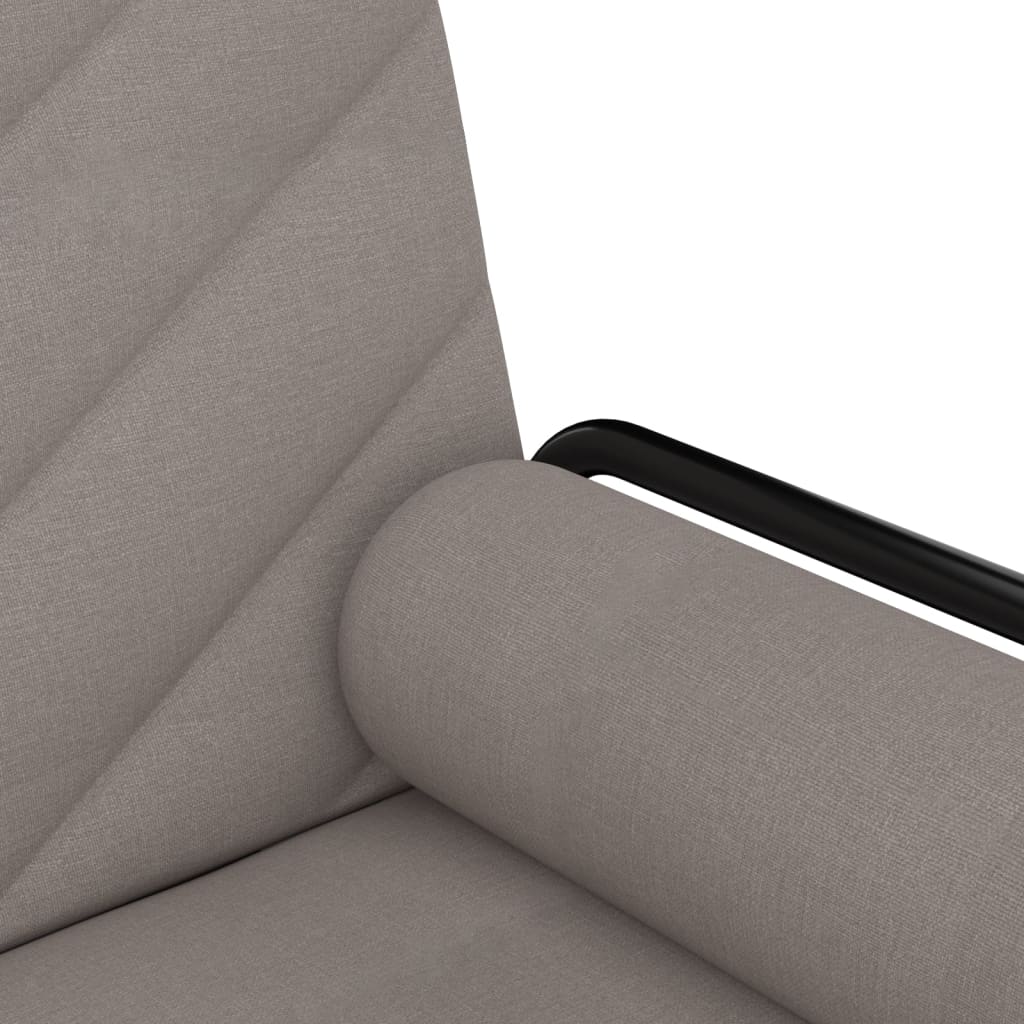 Canapé-lit avec accoudoirs en tissu taupe