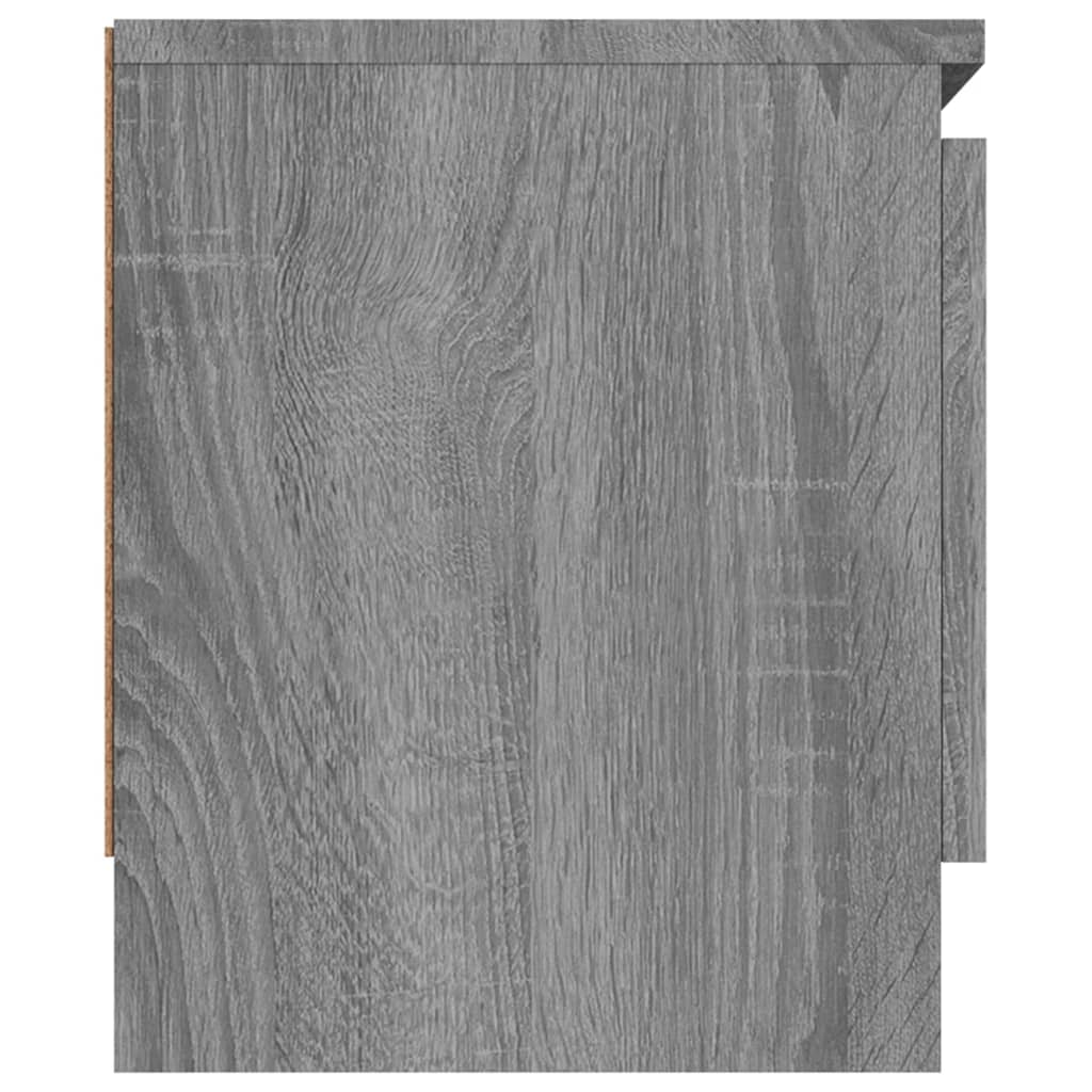 Meuble TV avec porte Gris Sonoma 102x30x36 cm