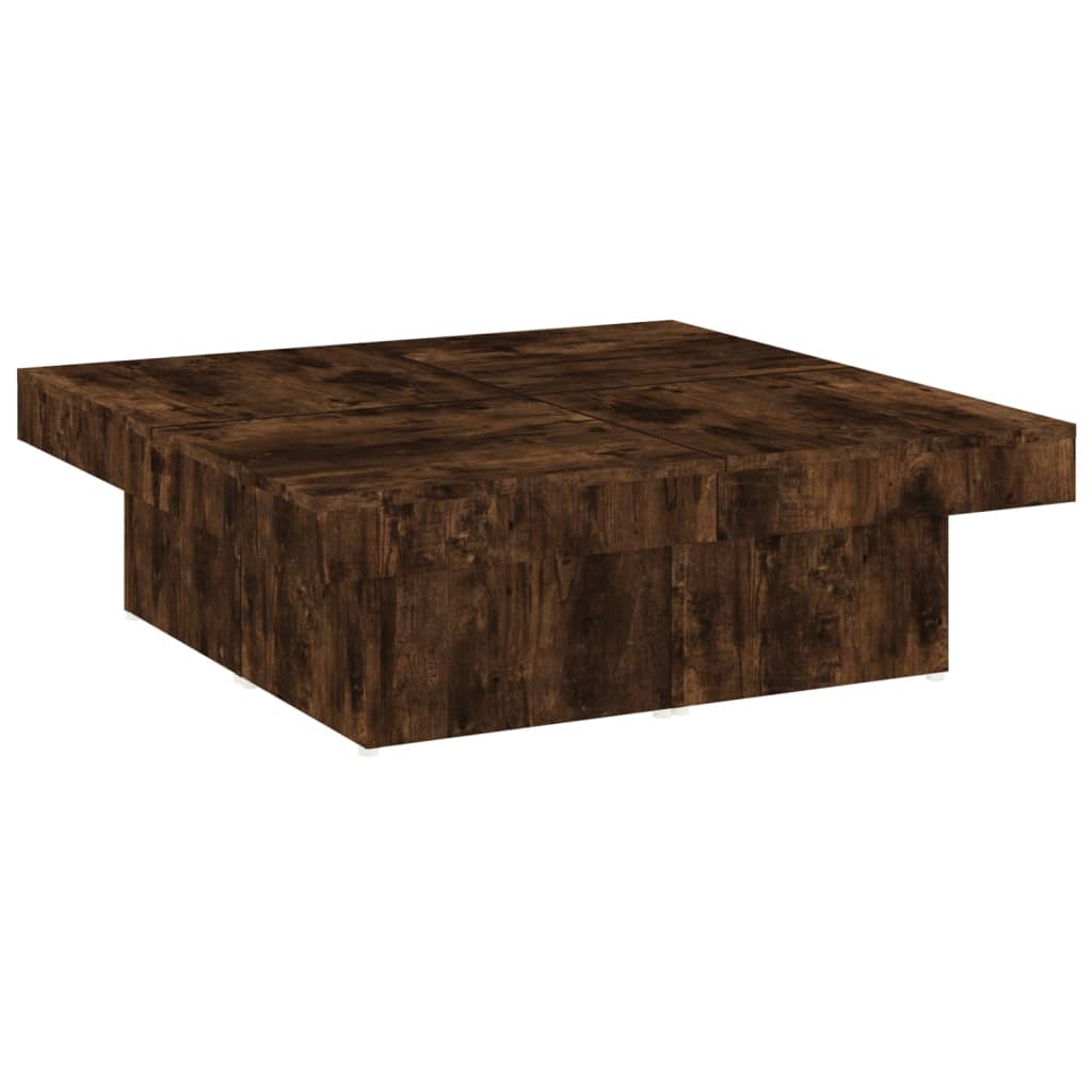 Coffee table smoked oak 90x90x28 cm wood material