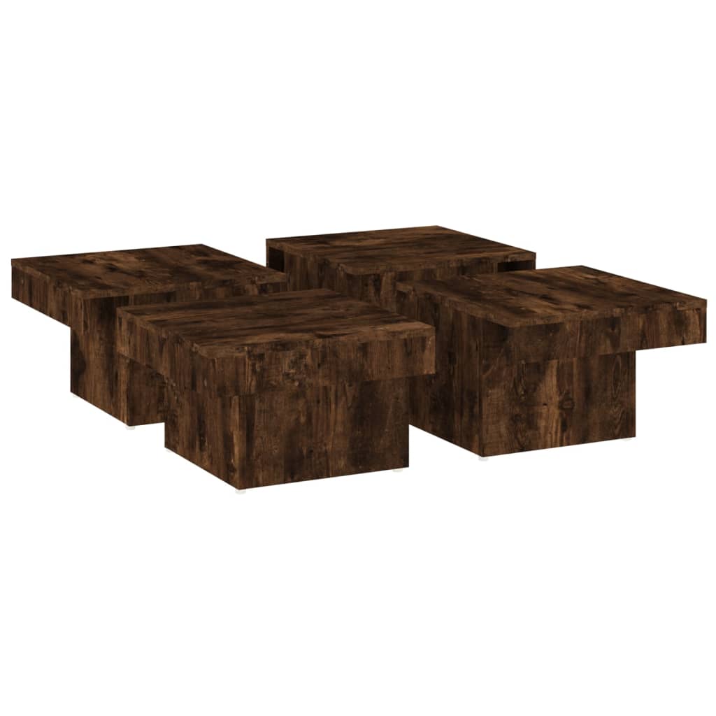 Coffee table smoked oak 90x90x28 cm wood material
