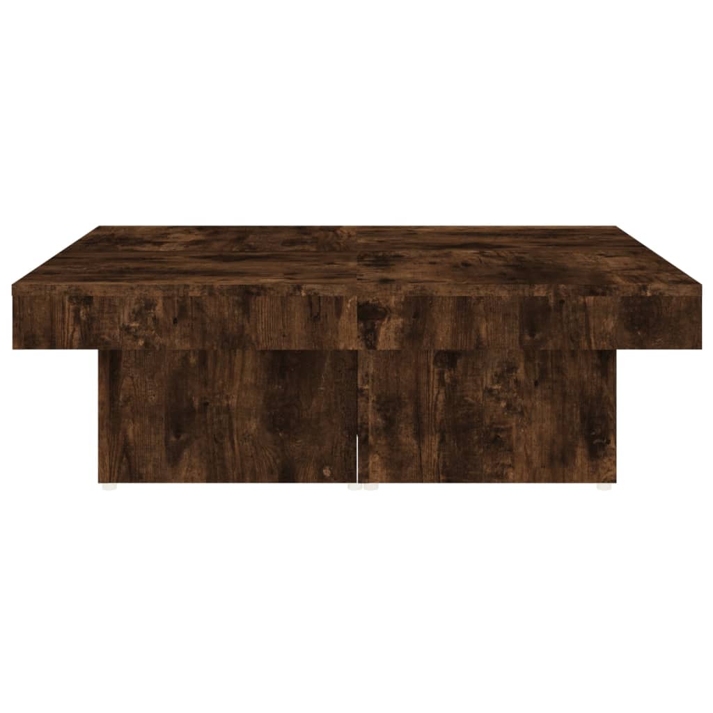 Coffee table smoked oak 90x90x28 cm wood material