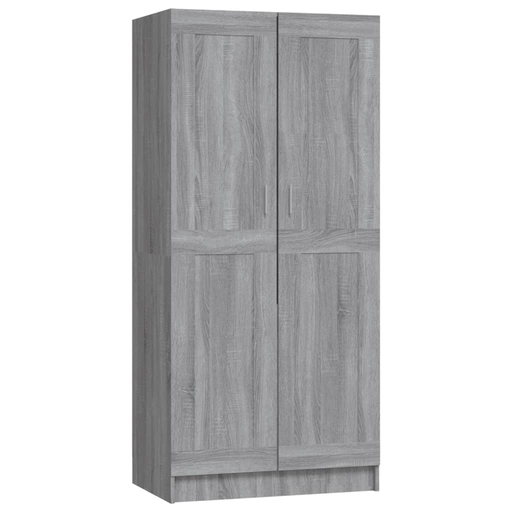 Armoire Sonoma grise 82,5x51,5x180 cm en bois