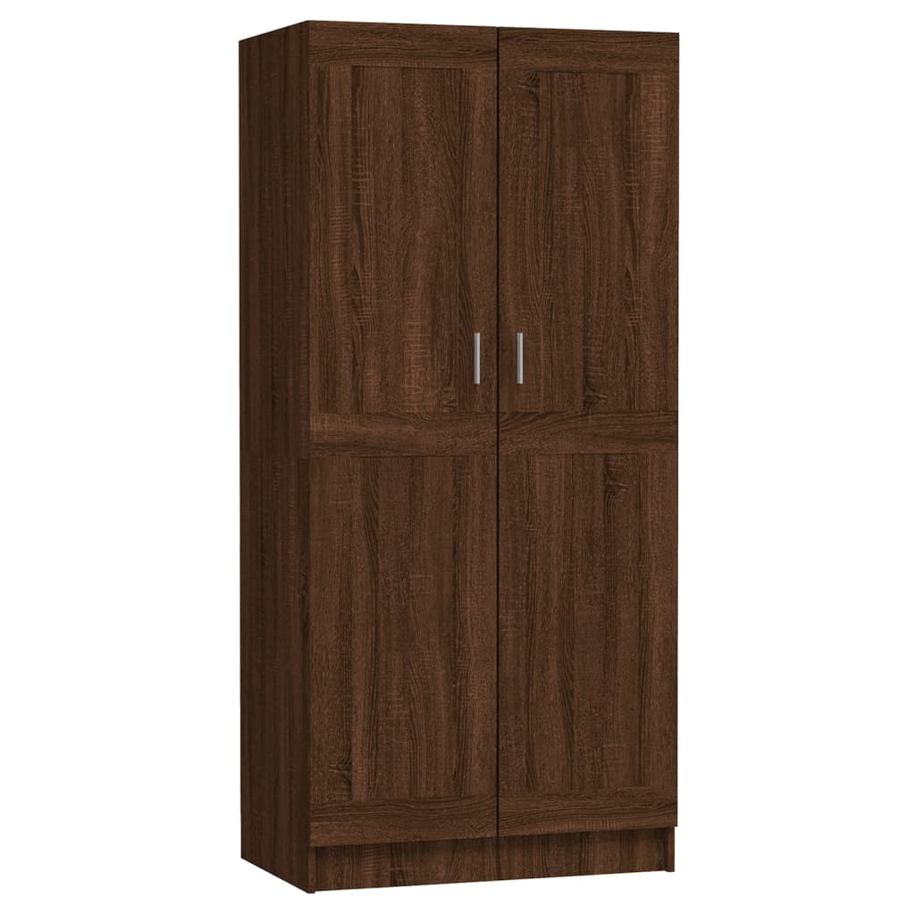 Kleiderschrank Braun Eichen-Optik 82,5x51,5x180cm Holzwerkstoff