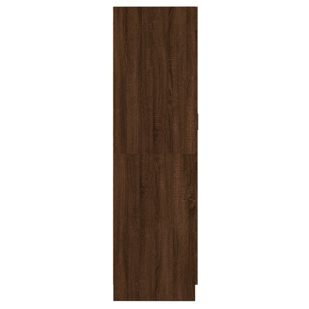 Kleiderschrank Braun Eichen-Optik 82,5x51,5x180cm Holzwerkstoff