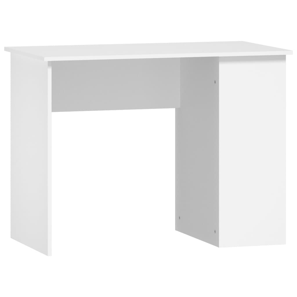 Desk White 100x55x75 cm Wood Material