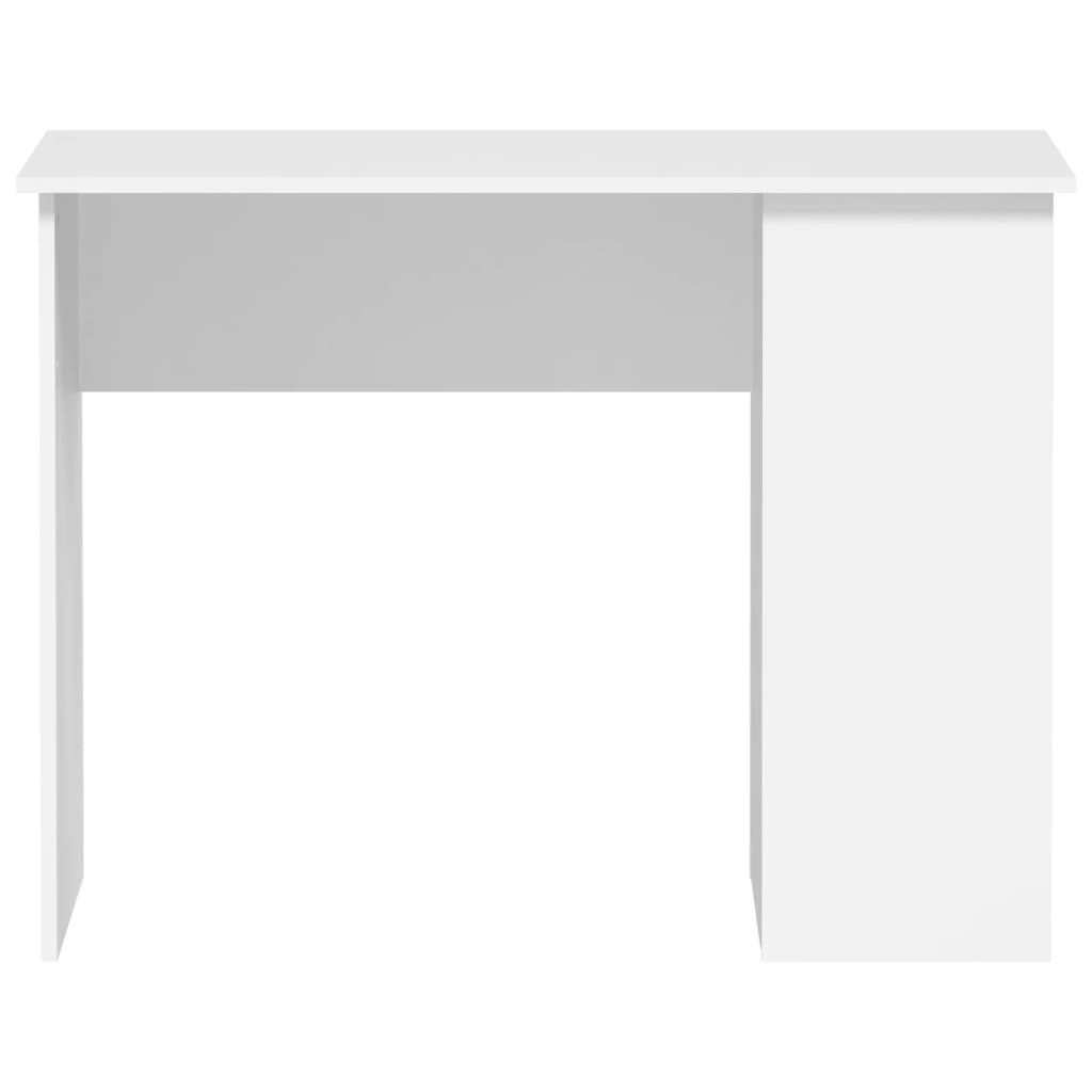 Desk White 100x55x75 cm Wood Material