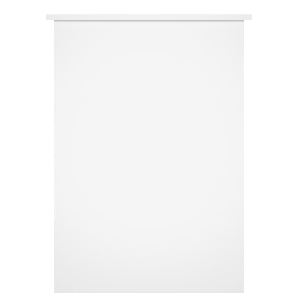 Desk White 100x55x75 cm Wood Material