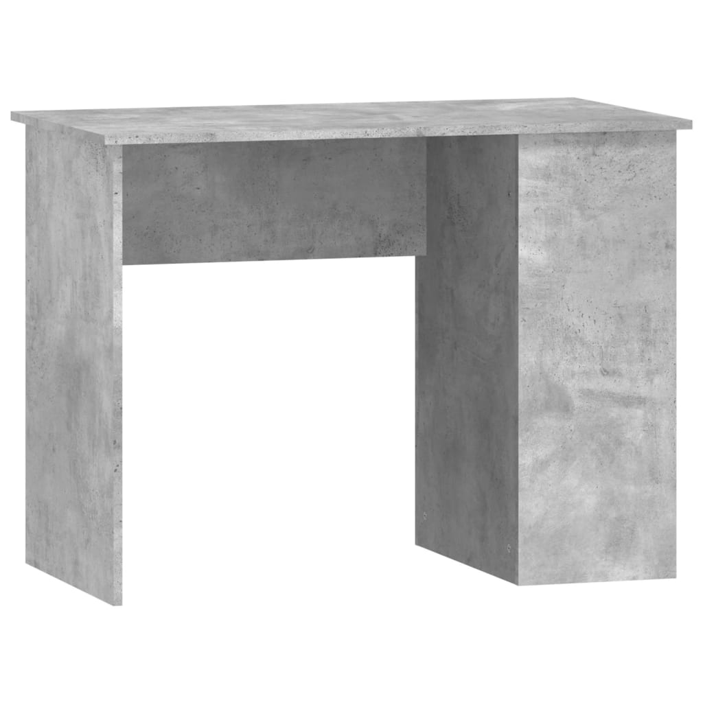 Desk Concrete Grey 100x55x75 cm Wood Material