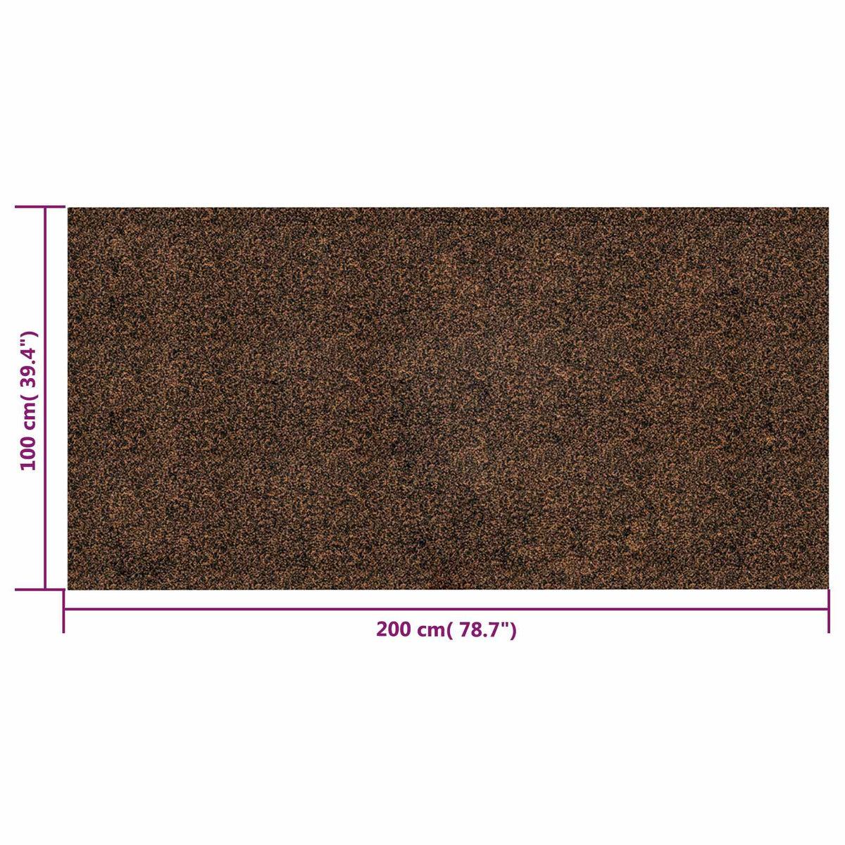 Korkrolle Braun 100 x 200 cm Kork und Gummi
