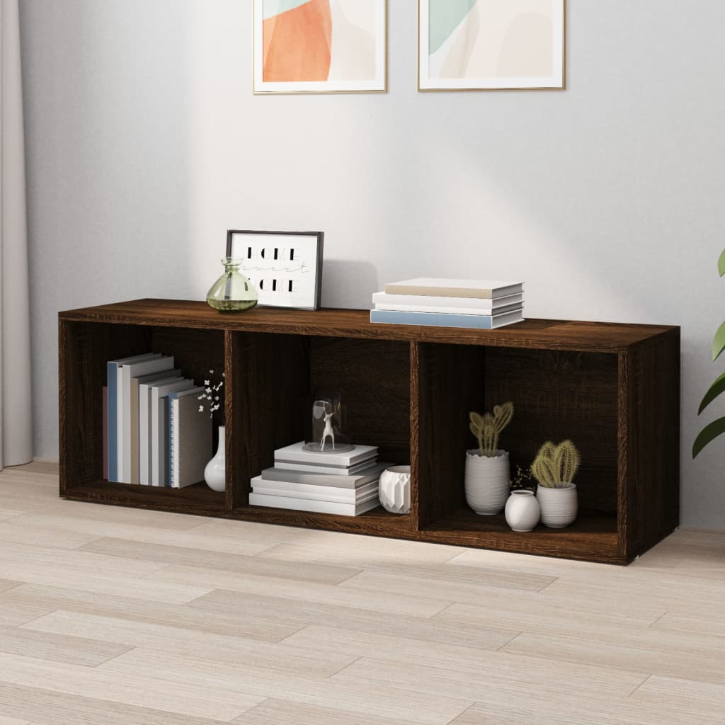 Bookcase/TV Cabinet Brown Oak Look 36x30x114 cm