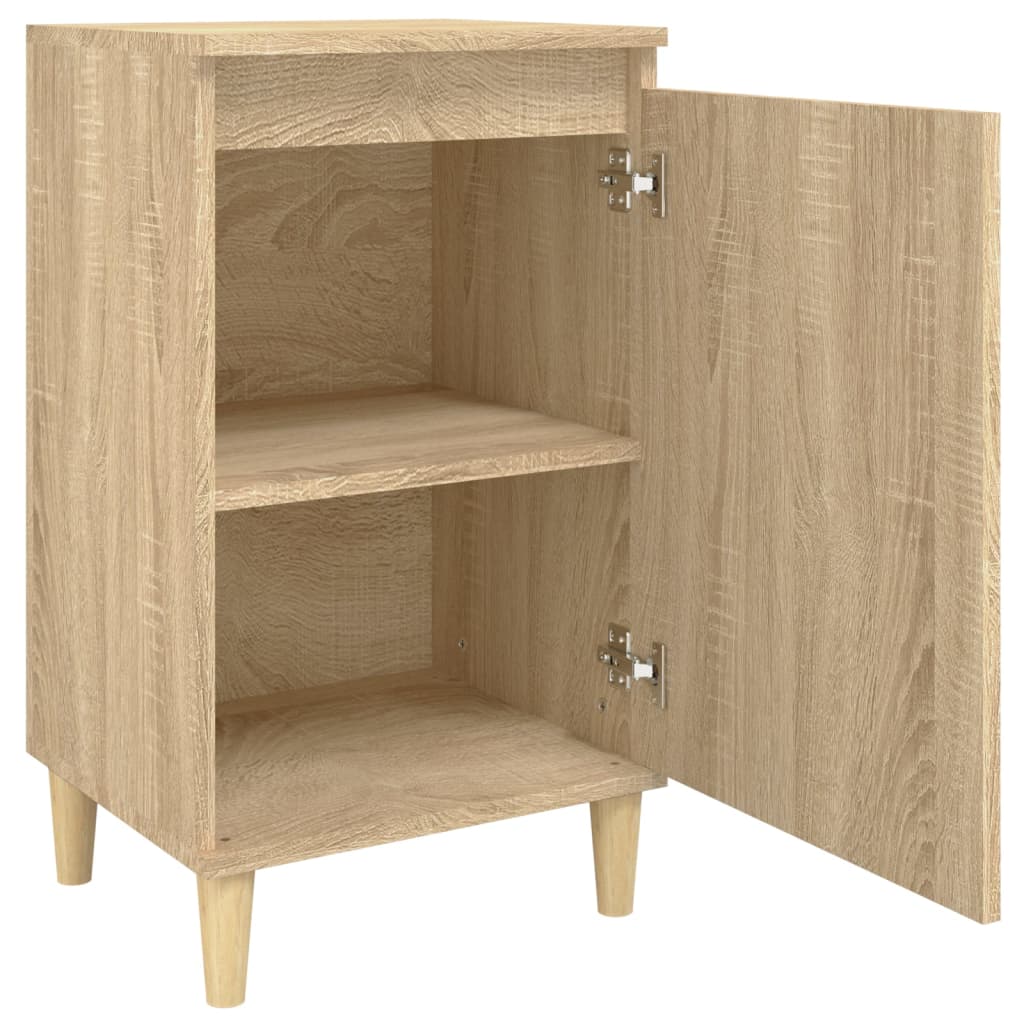 Tables de chevet 2 pcs. Chêne Sonoma 40x35x70 cm matériau bois