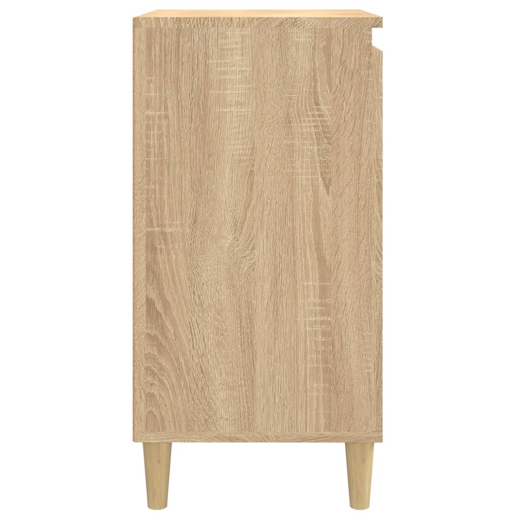 Tables de chevet 2 pcs. Chêne Sonoma 40x35x70 cm matériau bois