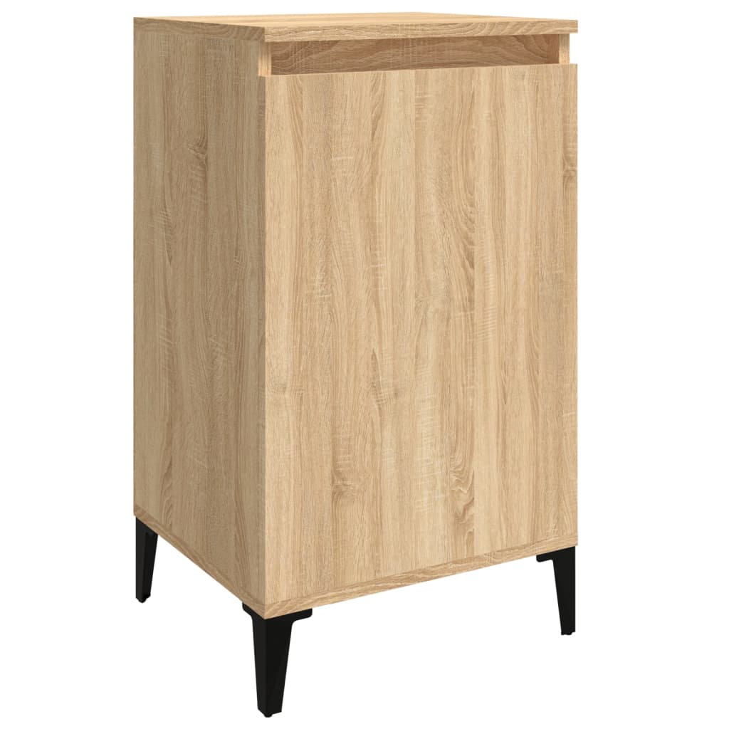 Tables de chevet 2 pcs. Chêne Sonoma 40x35x70 cm matériau bois
