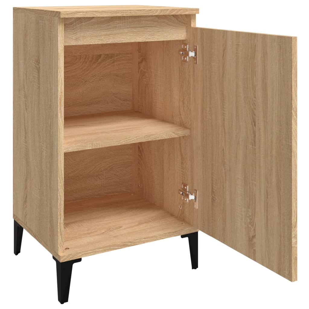 Tables de chevet 2 pcs. Chêne Sonoma 40x35x70 cm matériau bois