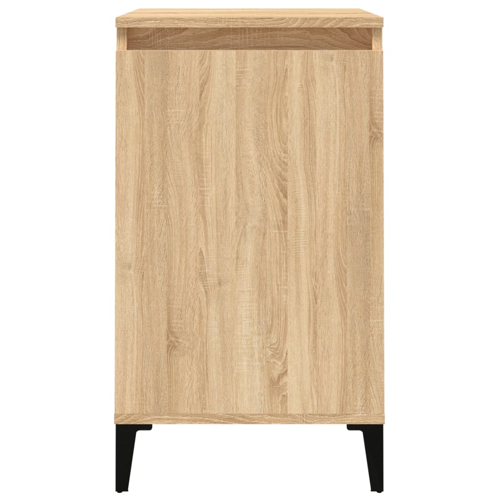 Tables de chevet 2 pcs. Chêne Sonoma 40x35x70 cm matériau bois