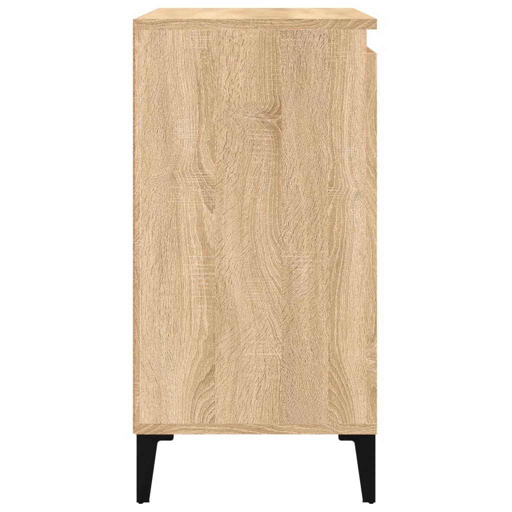 Tables de chevet 2 pcs. Chêne Sonoma 40x35x70 cm matériau bois