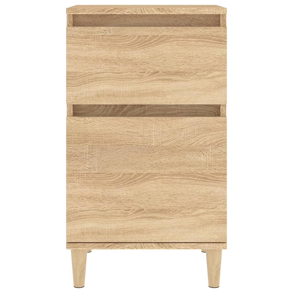Tables de chevet 2 pcs. Chêne Sonoma 40x35x70 cm