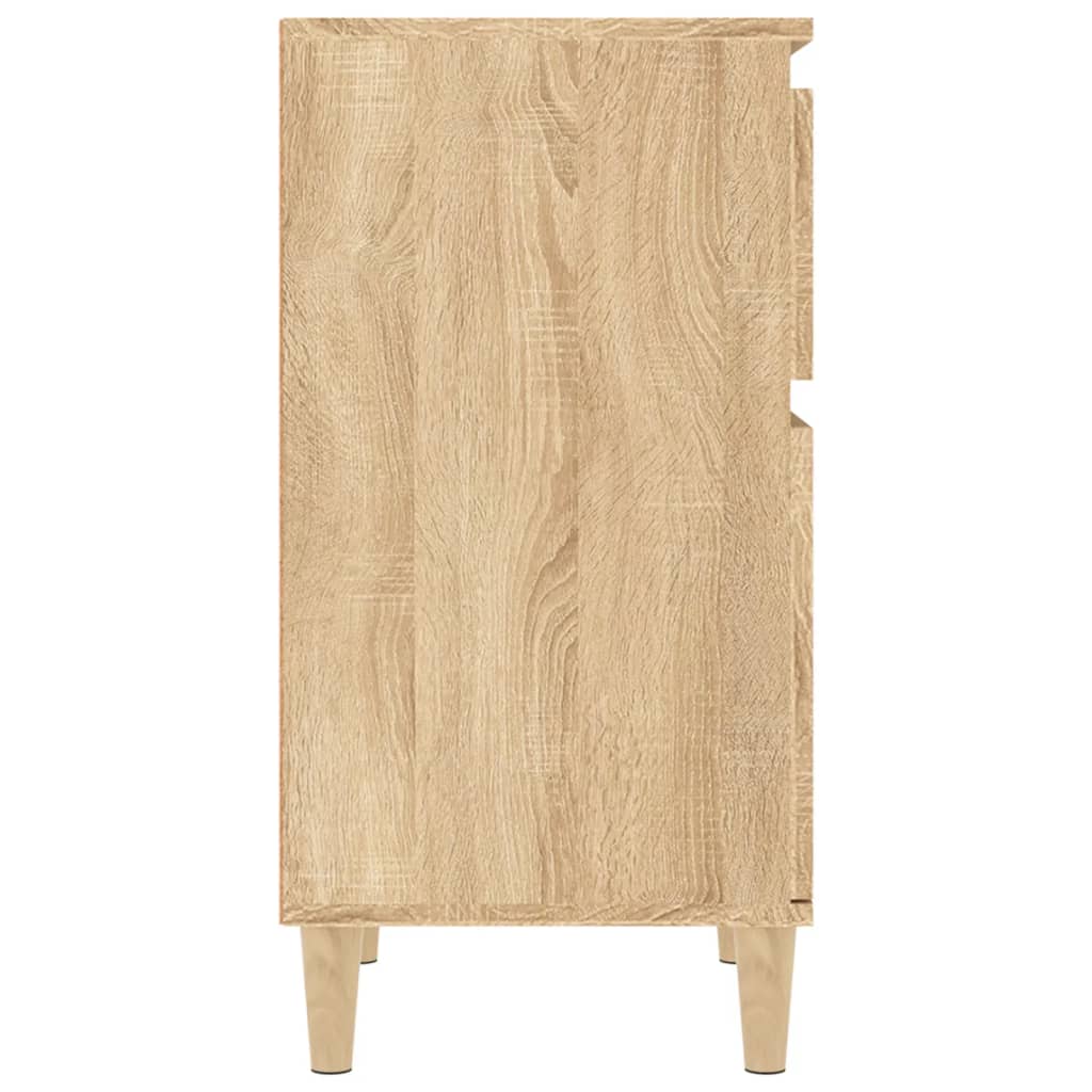 Tables de chevet 2 pcs. Chêne Sonoma 40x35x70 cm