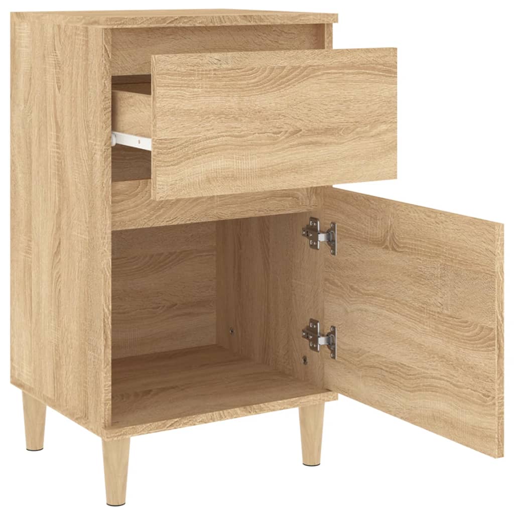 Tables de chevet 2 pcs. Chêne Sonoma 40x35x70 cm