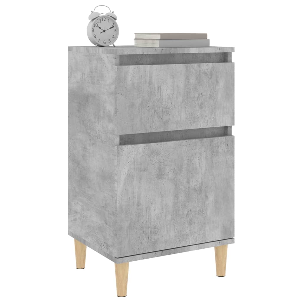 Bedside tables 2 pcs. Concrete grey 40x35x70 cm